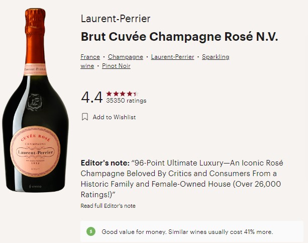 N.V. Laurent-Perrier Cuvée Rosé